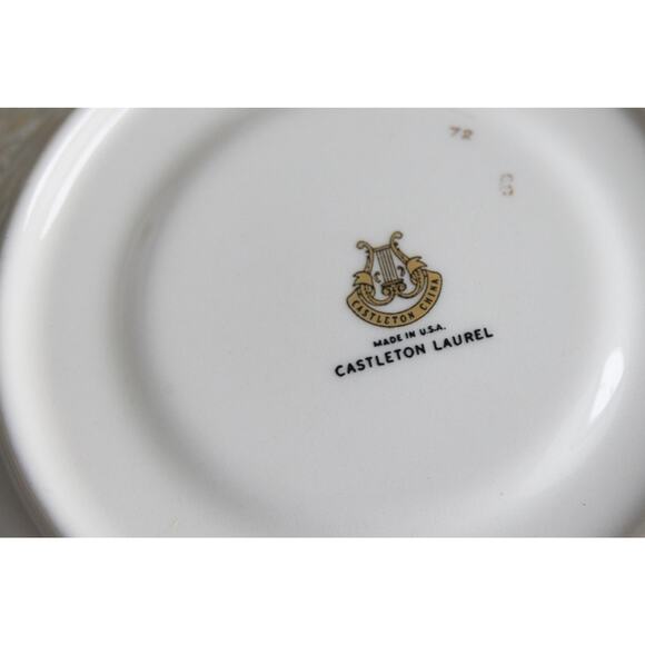 Castleton Laurel Saucer Plates. Tea time fun 6 1/4" diameter - Picture 2 of 5